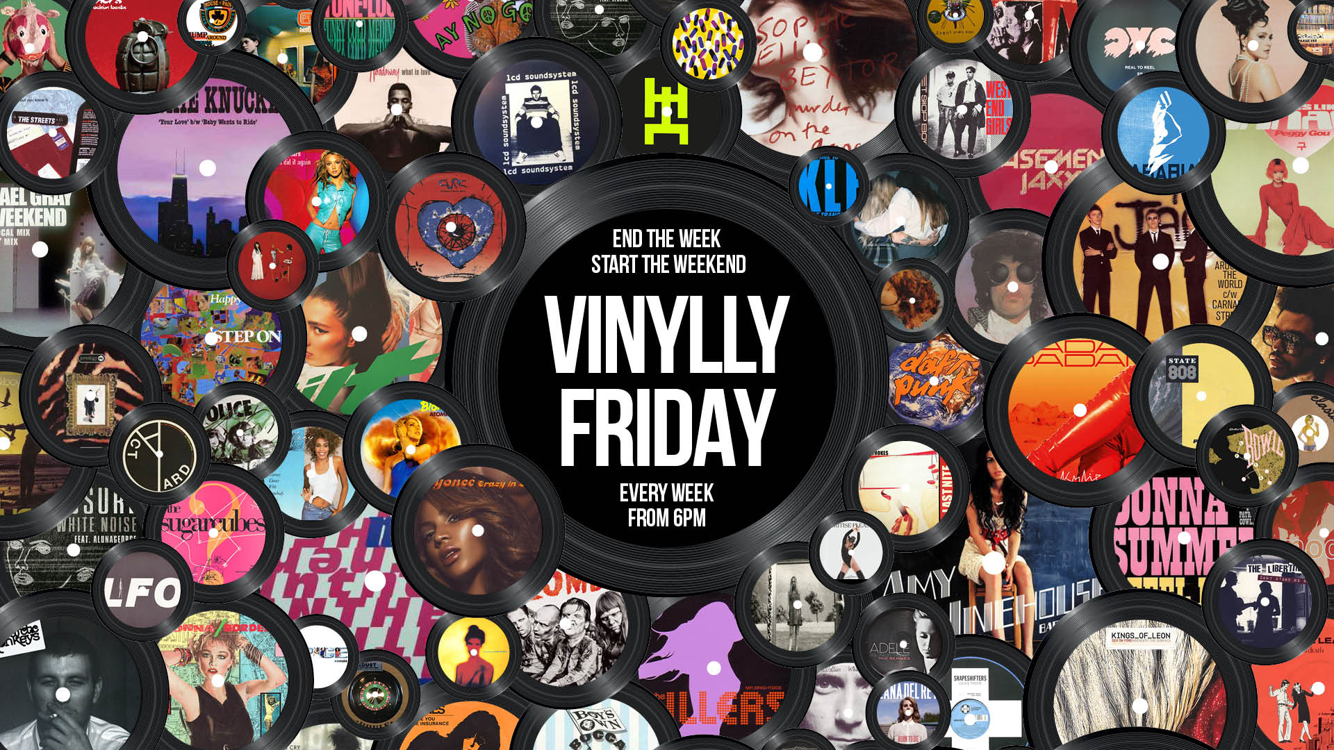 Vinylly Friday: End the week. Start the weekend. A collage of records, every week from 6pm.